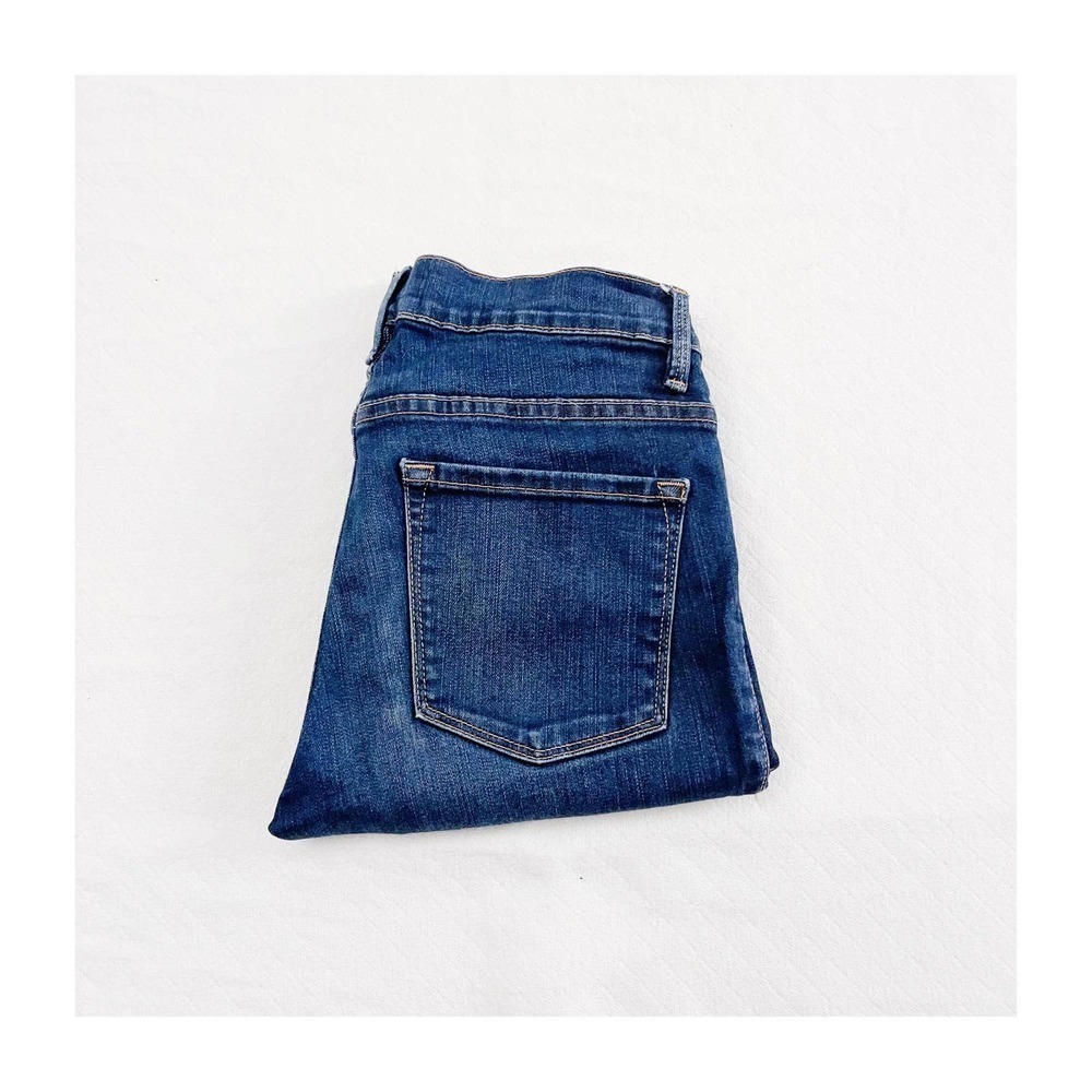 Frame Le skinny de Jeanne Crop Med Wash Jeans SZ26 (Dark Wash)